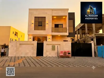 Villa (with pool) for sale in Ajman | Al Zahiyah area | 5 bedrooms, majlis, 2 living rooms, maid's room and roof | Freehold | Price includes AC fees a