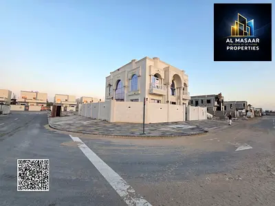 فيلا فاخرة زاوية مكونة من 5 غرف مع مسبح، شاملة رسوم التسجيل، في منطقة الزاهية، عجمان. ملكية حرة، تمويل بنكي