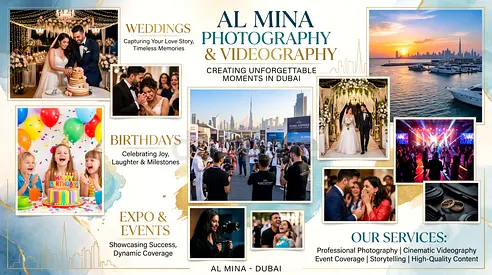 Al Mina Photographer Videographer | Commercial Photography, Brand Films Creative Media S