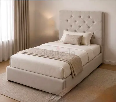 Double size bed. Barely used. 2 months old. It comes with the mattress and mattress 2 toppers