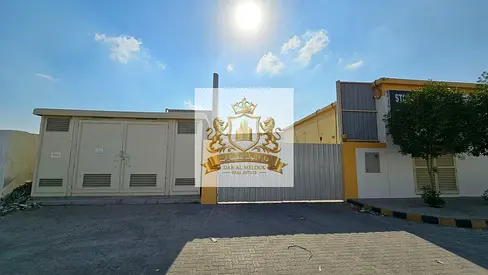 For Sale in Sharjah Al Sajaa Al Hanoo area A plot of land 29,350 sq ft Consisting of 3 enclosures, each with electricity and water an office, ba