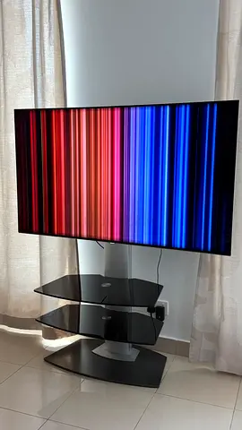 Samsung TV on Floor Stand