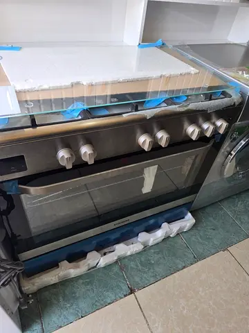 New Samsung Stainless Steel Gas Range with Oven - Unused