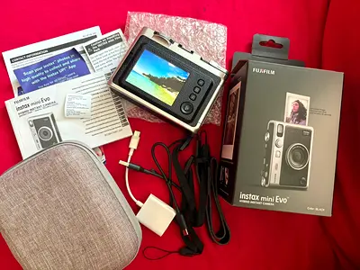 Fujifilm Instax Mini Evo – Black | Like New 2 Months Old