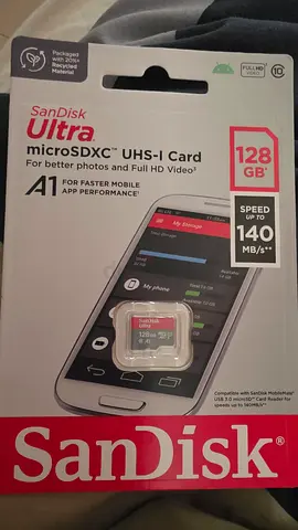 SanDisk Ultra 128GB MicroSDXC UHS-I Card 140MB/s
