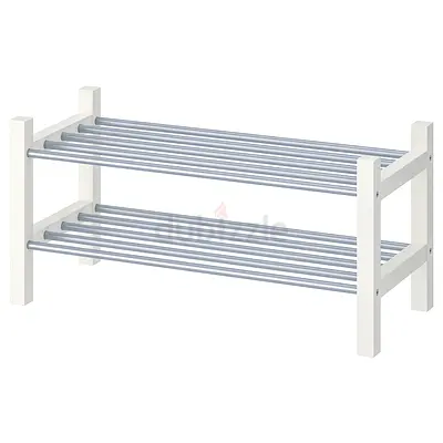 IKEA TJUSIG Shoe Rack White 79 cm - New