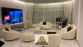 A luxurious apartment with ample space and multiple views within a fully equipped tower.