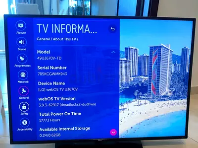 LG 49UJ670V 49-inch Smart LED TV (webOS) - Good Working Condition