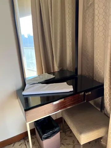 Vanity Dressing Table with Stool and Mirror - Good Condition