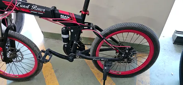 Used Lund Rover Folding Mountain Bike - 20 Wheels, Good Condition