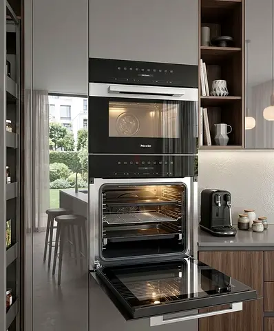 Miele Exclusive Built-In Electric Oven  Microwave Set – 60cm Black Edition