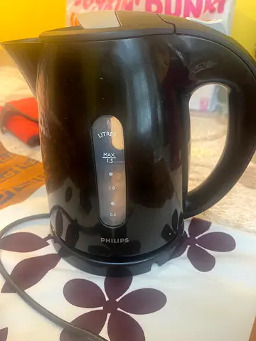 Philips Electric Kettle - 1.5L, Black, Working