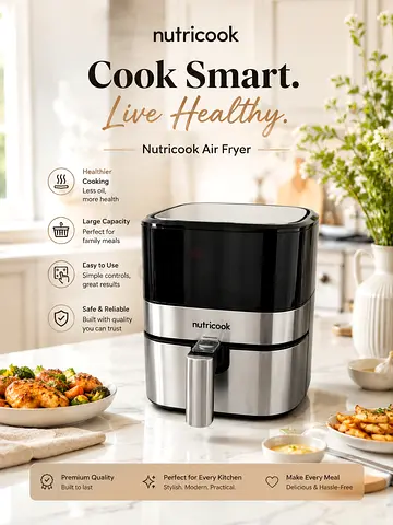 Nutricook Air Fryer in Stainless Steel