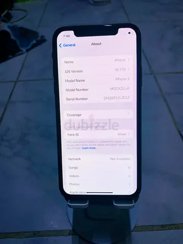 iPhone X 64GB - face Id issue