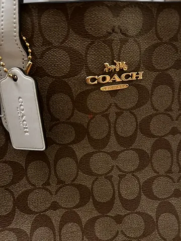 Authentic Coach Signature Canvas Handbag