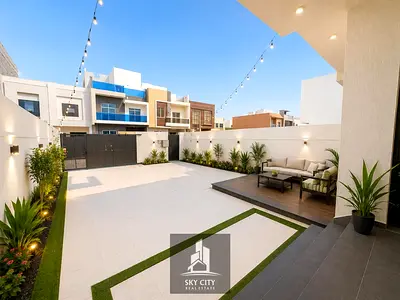 A modern villa behind Gift Mart Mall and opposite Al Rahmaniya, Sharjah, is for sale. Freehold owne