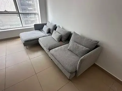 IKEA Soderamn L Shape Sofa Grey