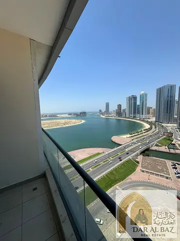 Luxury two-bedroom apartment with sea views in Al Mamzar, Sharjah | 4 bathrooms | Balcony with sea