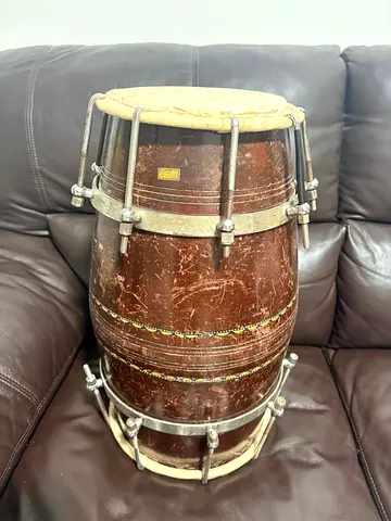 Indian Dolak,wooden with nut tightening type