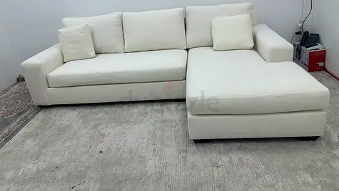 Pottery barn lshape sofa