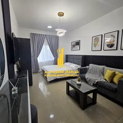 🏡 أفخم وأرقى استوديو أول ساكن للإيجار الشهري في الجرف 2 ✨ 📍 بجانب مدرسة الأقصى – موقع حيوي ومميز- قريب جامعة عجمان - وسيتي سنتر عجمان - وسهل المخرج