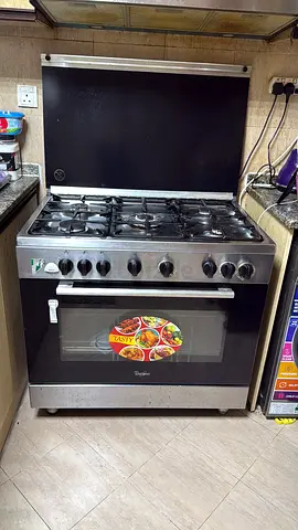 gas cooker with 5-burner + gas cylinder  good working condition before 1st aug. WhatsApp