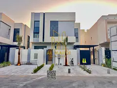 Luxury villa for sale in Al Zahia, Ajman, on Emirates Road exit, including electricity, water, and a