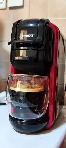 Sonashi Espresso and Capsule Coffee Machine with Multiple Universal Capsule Adapters