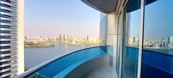 Sea View AC Free Luxury 2BR, 1 Parking gym pool 85k