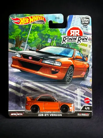 Hot wheels premium Ronin Run – Subaru Impreza 22B STi Version