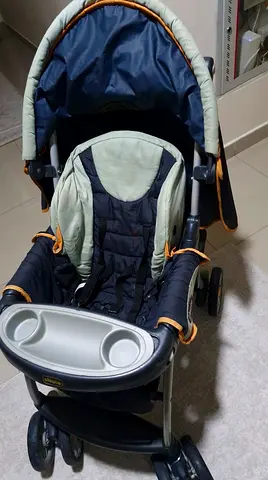 Chicco baby stroller + juniors baby travel cot - great condition