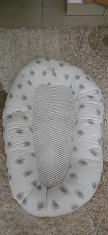 Baby Nest Lounger / Portable Infant Pod - Neutral Elephant Print