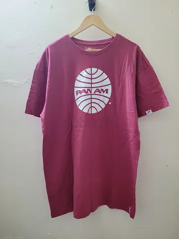 Pan Am Maroon Color Cotton Shirt - XL Size