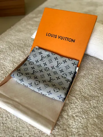 Louis Vuitton Monogram Shawl / Scarf in Grey - Excellent Condition