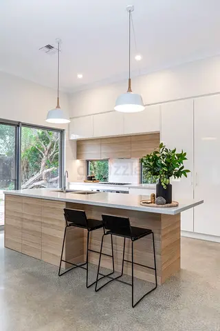 Modern Wooden Kitchen Island