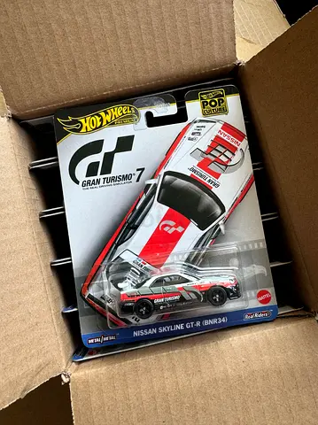 Hot Wheels premium Pop Culture – Gran Turismo 7 Nissan Skyline GT-R BNR34