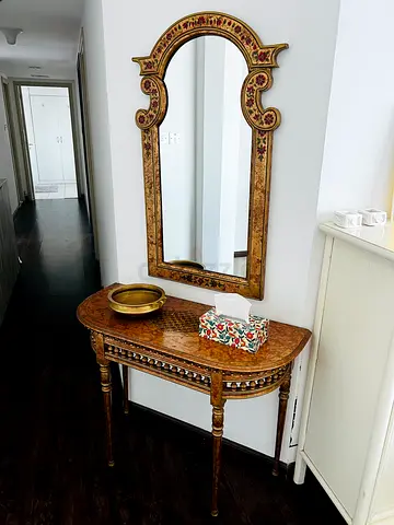 Console Table and Mirror