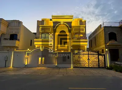 Luxury Villa for Sale in Al Hamidiya Garden, Ajman, opposite the garden and behind services and mos