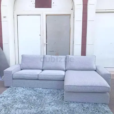 IKEA kivik L Shape Sofa Grey
