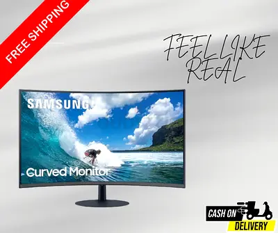 Samsung 32 Inch 75Hz Curved Monitor With Optimal Curvature 1000R C32T550F