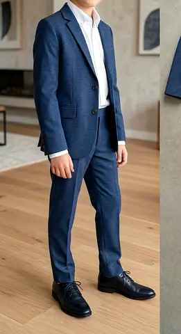 Boys navy blue formal suit set - excellent condition for 10-11 years h@m brand