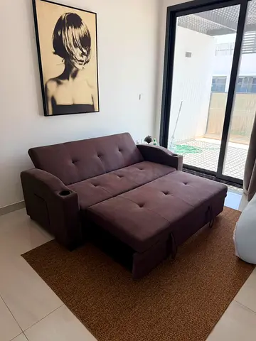 3-seater convertible sofa bed with storage - excellent condition