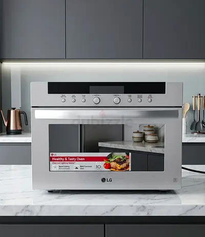 LG Stainless Steel Microwave/Oven Door – Good Condition | Measurements Shown