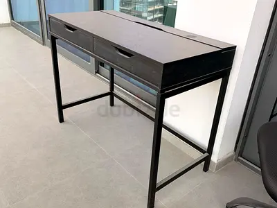 IKEA ALEX black brown Desk, black-brown, 132x58 cm