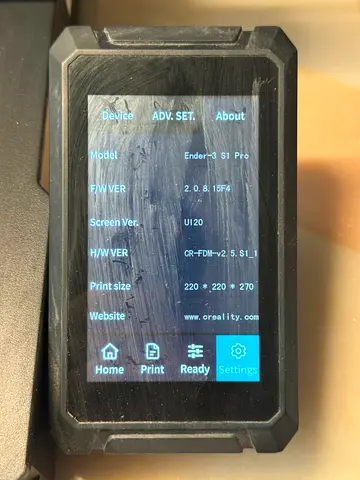 Creality Ender-3 S1 Pro Touchscreen Controller With Filaments