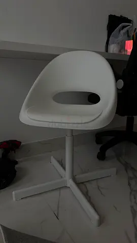 Children desk chair white