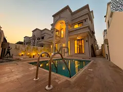 Luxury villa for sale in a prime strategic location, with a private pool and high-end finishes. The