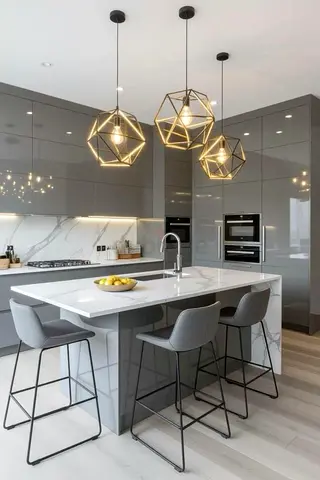 Modern Grey Bar Stools