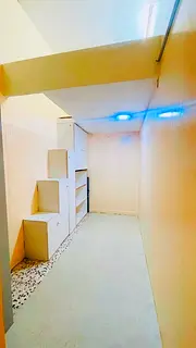 Partition room for couples with loft bed and all accessories