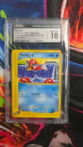 Graded CGC 10 Japanese Magikarp 1st edition